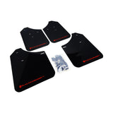 Rally Armor UR Series Black and Red Logo Mud Flaps for Subaru Impreza 2004-2007