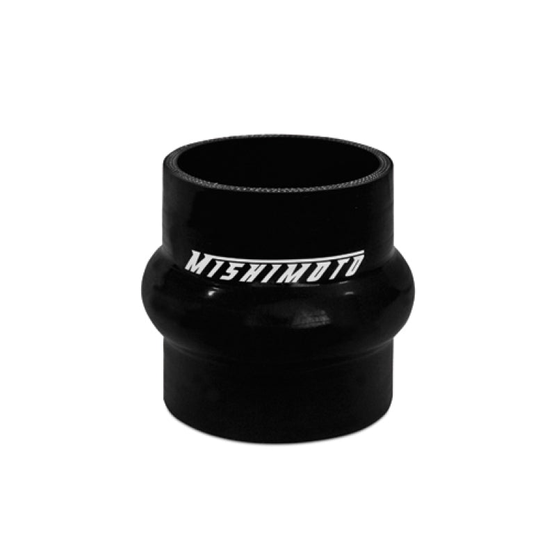 Mishimoto 2.5-inch Black Silicone Hump Hose Coupler for Automotive Intake and Intercooler Piping