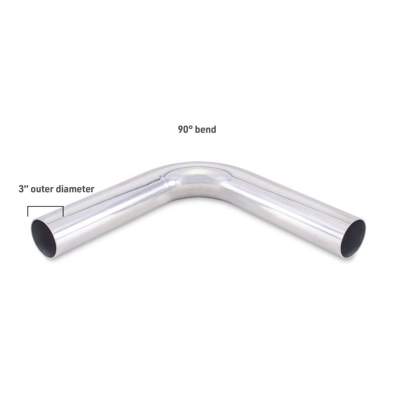 Mishimoto Universal Aluminum Intercooler Tubing 3-inch OD with 90-Degree Bend