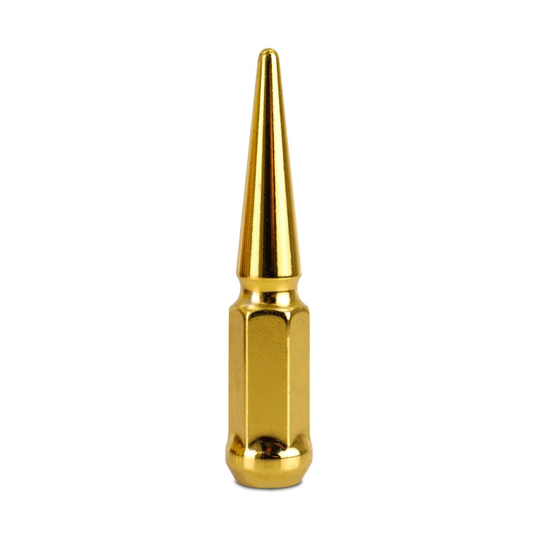 Mishimoto Steel Spiked Lug Nuts M14 x 1.5, 24-Piece Set in Gold