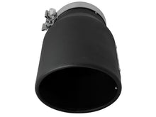 Load image into Gallery viewer, aFe MACHForce XP 5-Inch Stainless Steel Exhaust Tip with Black Finish for Left Side Exit