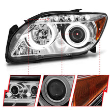 Load image into Gallery viewer, ANZO 2005-2010 Scion tC Projector Headlights with Halo - Chrome Housing and CCFL, Pair