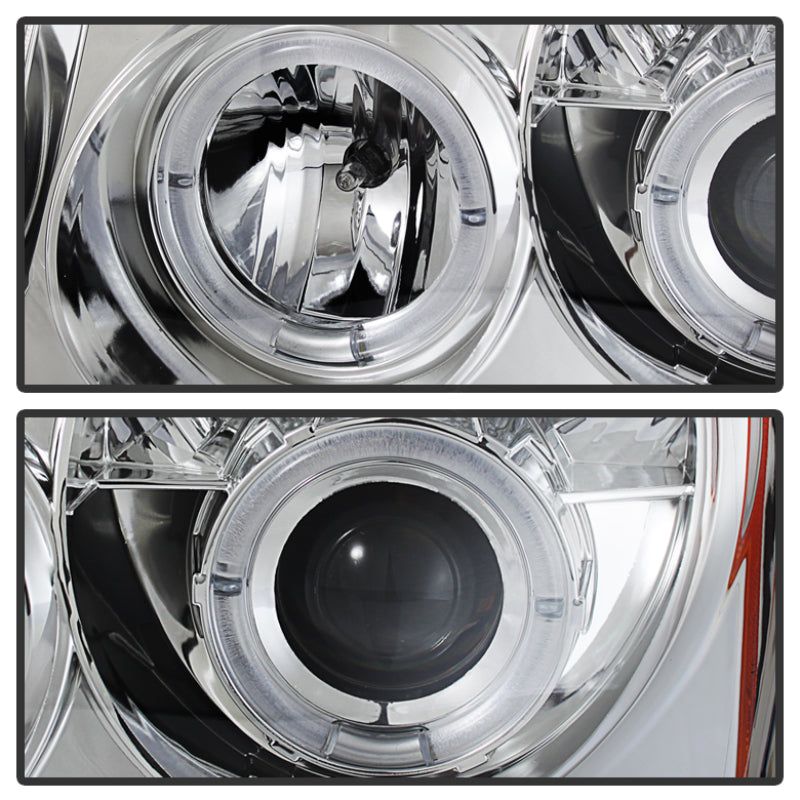 Spyder Jeep Grand Cherokee 2005-2008 LED Halo Projector Headlights with Chrome Finish * Part PRO-YD-JGC05-HL-C