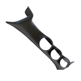 AutoMeter 52mm Black Triple Pillar Gauge Mount for Ford Super Duty 2008-2010