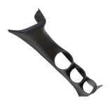 AutoMeter 52mm Black Triple Pillar Gauge Mount for Ford Super Duty 2008-2010