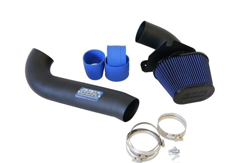 BBK 86-93 Mustang 5.0 Cold Air Intake Kit - Fenderwell Style with Blackout Finish
