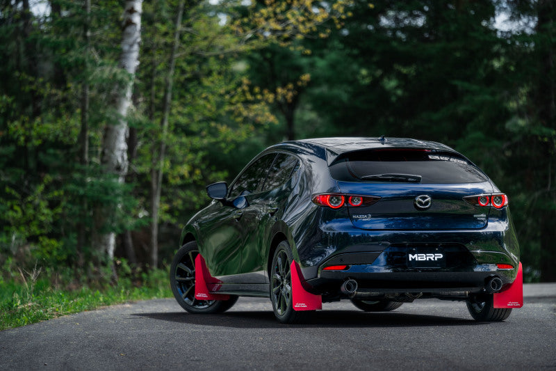 MBRP Armor BLK Series Axle-Back Exhaust System for Mazda 3 with Carbon Fiber Tips - 2.5 Inch Dual Rear Exit