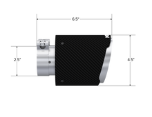 Load image into Gallery viewer, MBRP Universal Carbon Fiber Exhaust Tip 2.5-inch Inlet, 4.5-inch Outlet, 6.5-inch Length - Stylish Dual Wall Design