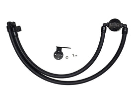 J&L JLT3042P-B Oil Separator 3.0, Passenger Side, Black Anodized for 2017-2022 Ford F-250/F-350 6.2L/7.3L