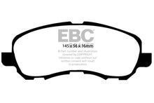 Load image into Gallery viewer, EBC Ultimax OEM Replacement Brake Pads for Mitsubishi Galant - Part Number EBCUD866