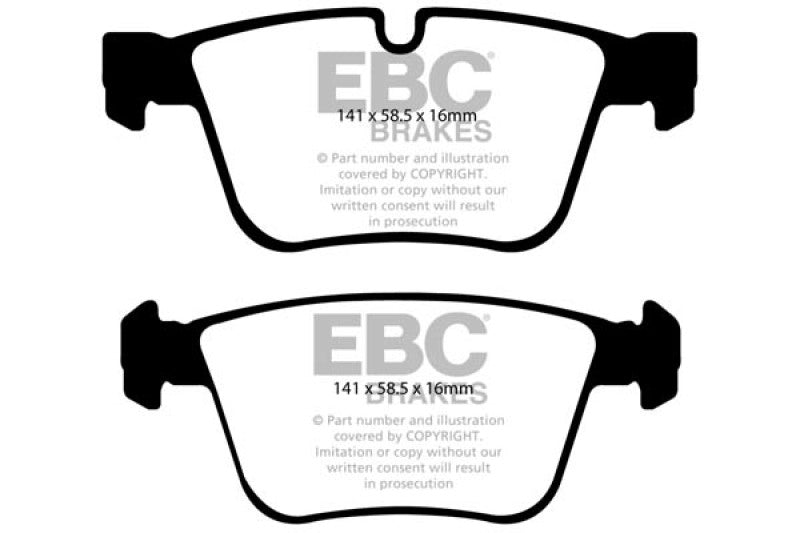 EBC Yellowstuff Rear Brake Pads for Mercedes-Benz CL63 AMG 2008-2011 * High-Performance Street & Track Use