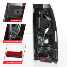 Load image into Gallery viewer, ANZO 2003-2006 Chevy Silverado LED Tail Light Assembly with Clear Lens and Black Housing