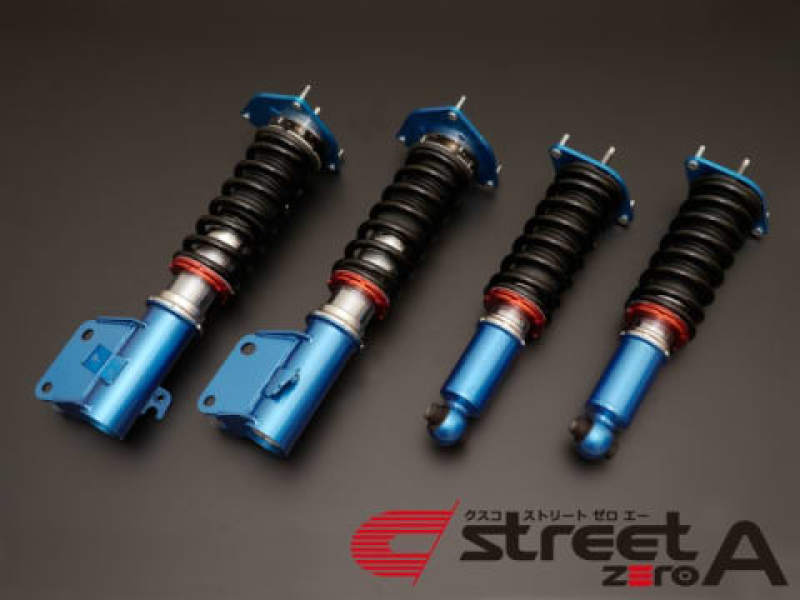 Cusco Street Zero A Coilovers for 2015+ Subaru WRX STI - Front Pillow / Rear Rubber Upper Suspension Upgrade