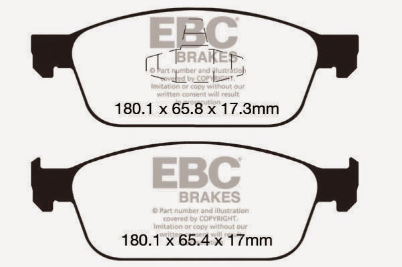 EBC Bluestuff NDX Front Brake Pads for Ford Focus (2013-2018) * High Friction Sport and Race Performance