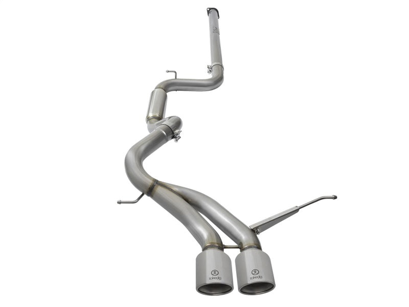 aFe POWER Takeda 3-inch 304 Stainless Steel Cat-Back Exhaust System with Polished Tips for Ford Focus ST 2013-2018