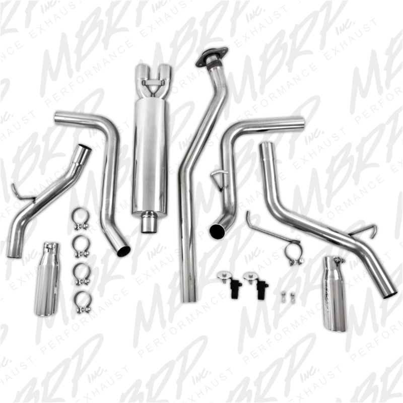MBRP Armor Plus Series Cat Back Exhaust System for Chevrolet Silverado 1500 and GMC Sierra 1500 (2003-2007) – Dual Split Side Exit with 3.5-Inch Tips