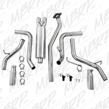 Load image into Gallery viewer, MBRP Armor Plus Series Cat Back Exhaust System for Chevrolet Silverado 1500 and GMC Sierra 1500 (2003-2007) – Dual Split Side Exit with 3.5-Inch Tips