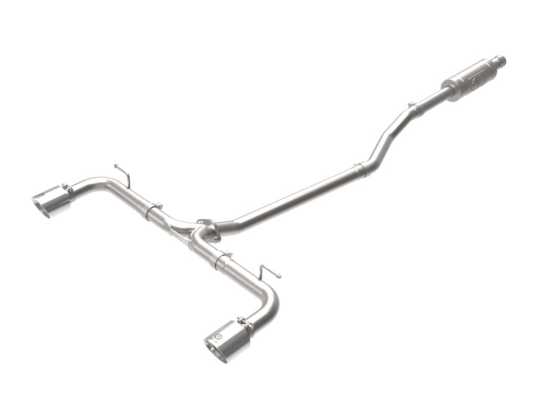 aFe Takeda 2-1/2 inch 304 Stainless Steel Cat-Back Exhaust System with Polished Tips for Mazda 3 2014-2018