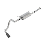 Borla - S-Type Cat-Back Exhaust System with Black Chrome Tips for 16-23 Toyota Tacoma 3.5L V6