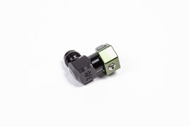 Radium Engineering 3/8 Inch SAE Female to 6AN Male Low Profile Elbow Adapter