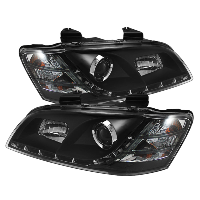 Spyder Pontiac G8 2008-2009 Projector Headlights with DRL * Black Finish, OEM Quality