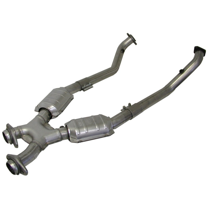 BBK 99-04 Ford Mustang 4.6 GT / Cobra High Flow X Pipe with Catalytic Converters - 2-1/2 inch