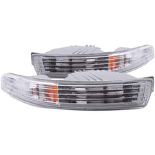 Load image into Gallery viewer, ANZO 1994-1997 Acura Integra Euro Parking Lights with Chrome Housing and Amber Reflector