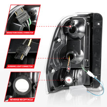 Load image into Gallery viewer, ANZO 2002-2009 Chevrolet Trailblazer LED Tail Lights with Light Bar, Black Housing, Smoke Lens