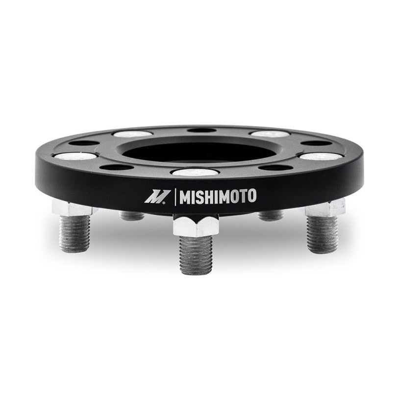 Mishimoto 5x114.3 Wheel Spacers for Tesla Model 3 and Y – 15mm Thickness, Black Anodized