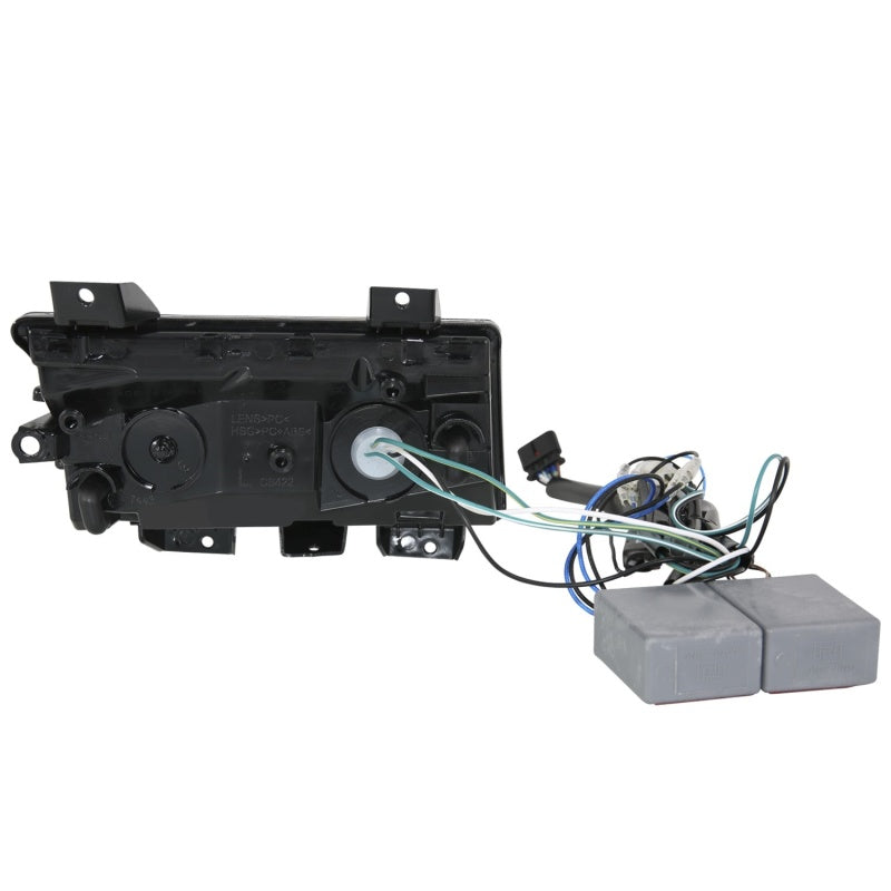 ANZO 18-19 Jeep Wrangler JL Chrome Clear LED Side Marker Light Assembly with Sequential Signal - Pair