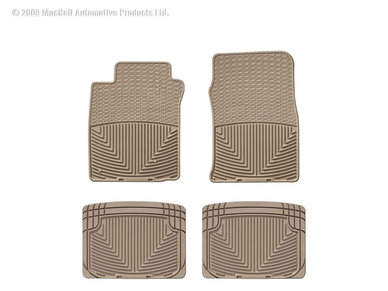 WeatherTech All-Weather Floor Mats W39TN-W20TN for Hyundai Sonata, Tan Front and Rear