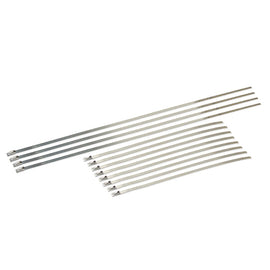 DEI Stainless Steel Locking Tie Kit - 8 Inch and 14 Inch Ties for High-Heat Applications