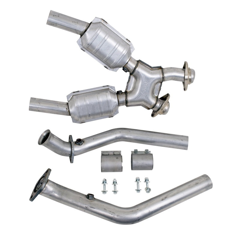 BBK 99-04 Ford Mustang 4.6 GT / Cobra High Flow X Pipe with Catalytic Converters - 2-1/2 inch