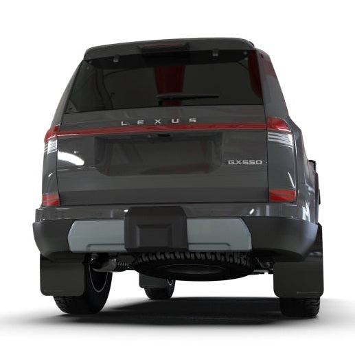 Rally Armor 2024+ Lexus GX-550 Overtrail Black UR Mud Flap with Dark Grey Logo