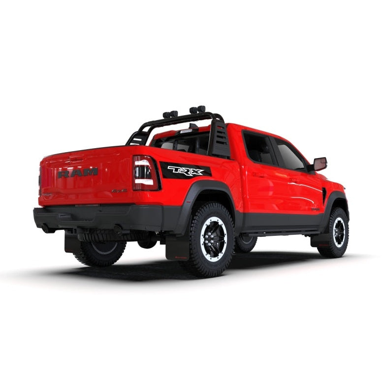 Rally Armor 21-25 Dodge Ram 1500 TRX Black UR Mud Flap - Metallic Black Logo