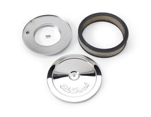 Load image into Gallery viewer, Edelbrock Pro-Flo Series Round Chrome Air Cleaner for 5-1/8 Inch Carburetors - Part #1208