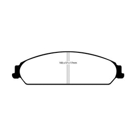 EBC Redstuff Ceramic Low Dust Front Brake Pads for Dodge Charger and Challenger * Part Number ebcDP31724C