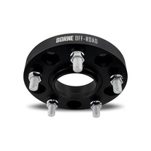 Load image into Gallery viewer, Mishimoto Wheel Spacers, 5x139.7 Bolt Pattern, 77.8mm Hub-Centric, 1/2-20 Thread, Black - misBNWS-016-381BK