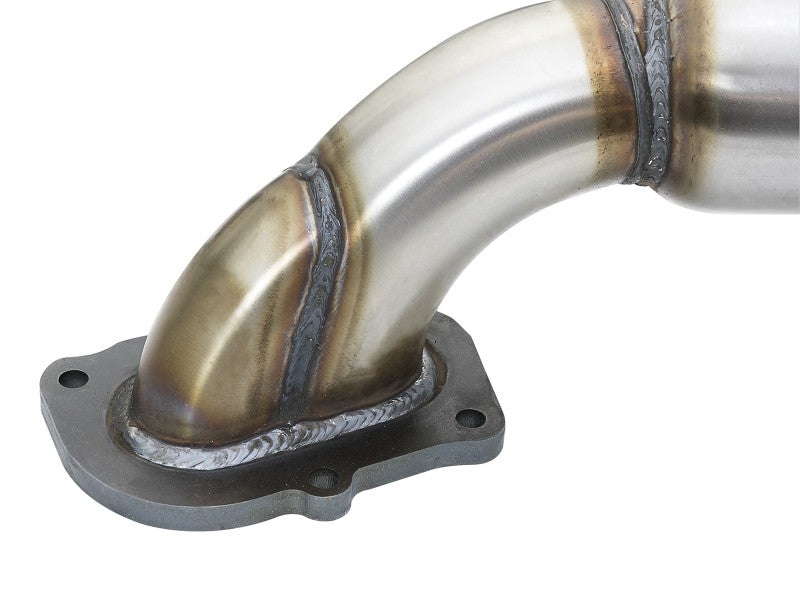 aFe Power 14-18 Chevrolet Corvette C7 & Z06 Twisted Steel 3-inch 304 Stainless Steel Mid Pipe with Catalytic Converters