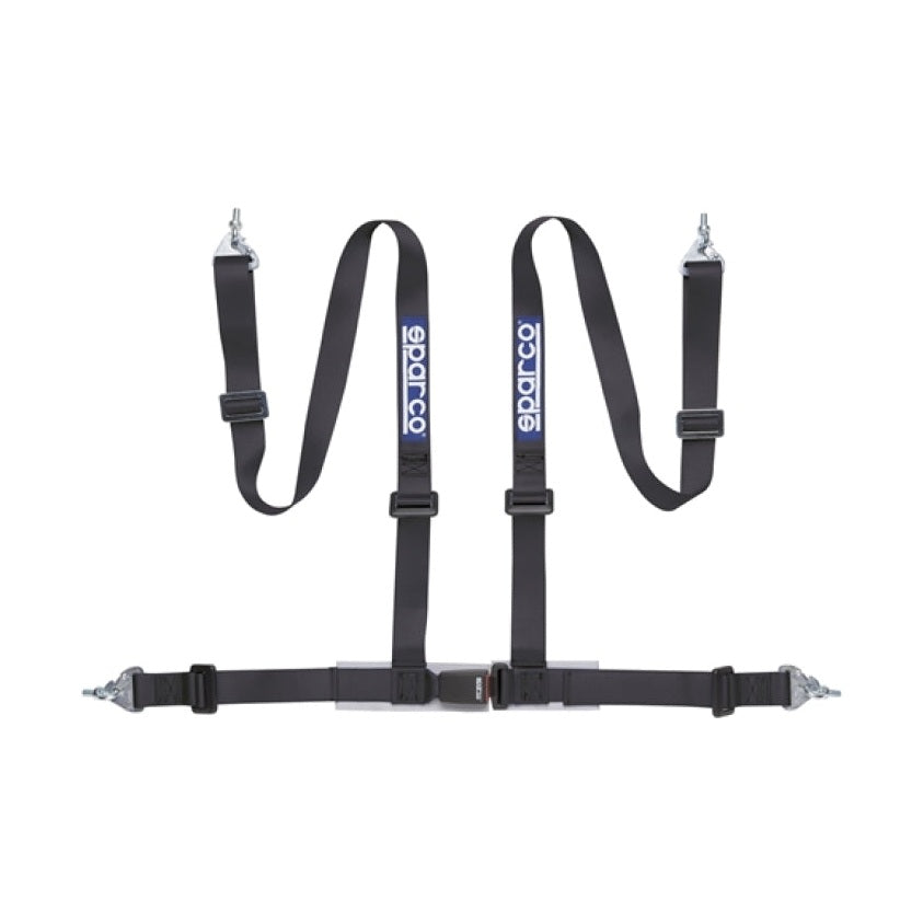 Sparco 2 Inch Black 4-Point Snap-In Racing Seat Belt - Part Number SPA04604BM1NR