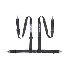 Sparco 2 Inch Black 4-Point Snap-In Racing Seat Belt - Part Number SPA04604BM1NR