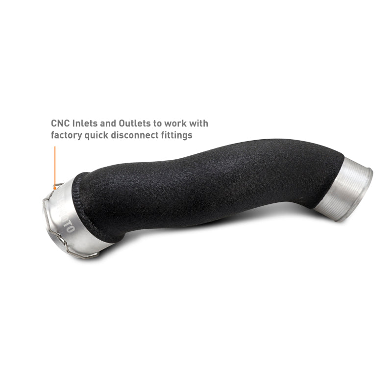 Mishimoto MMICP-MUS4-24WBK Intercooler Pipe Kit for 2024+ Ford Mustang EcoBoost, Wrinkle Black