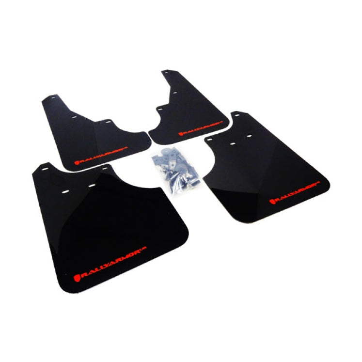 Rally Armor 09-13 Subaru Forester Black UR Mud Flap with Red Logo – Durable Polyurethane Mud Guard for All Weather Conditions