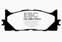 Load image into Gallery viewer, EBC Redstuff Ceramic Front Brake Pads for Toyota Camry (2007-2008) - Low Dust, High Performance