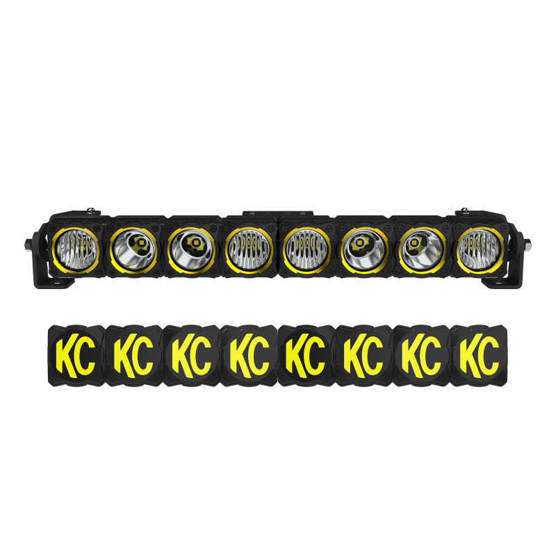 KC HiLiTES FLEX ERA 20-Inch LED Light Bar - Master Kit with Combo and Spot Lenses