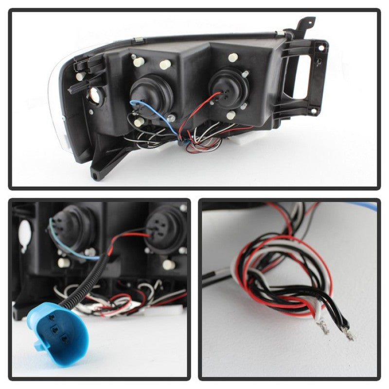 Spyder LED Halo Projector Headlights for Dodge Ram 1500 and Ram 2500 (2003-2005) * Chrome Finish