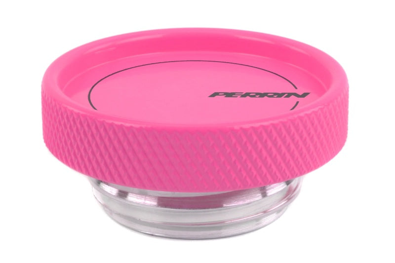 Perrin Performance Hyper Pink Oil Fill Cap for Subaru Impreza, WRX, STI, Crosstrek, BRZ, FR-S, and GR86 (Part No. PSP-ENG-711HP)