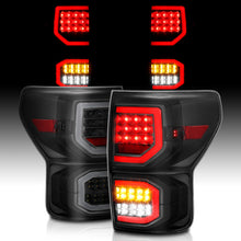 Load image into Gallery viewer, ANZO 2007-2013 Toyota Tundra LED Tail Light Assembly with Smoke Lens and Black Housing