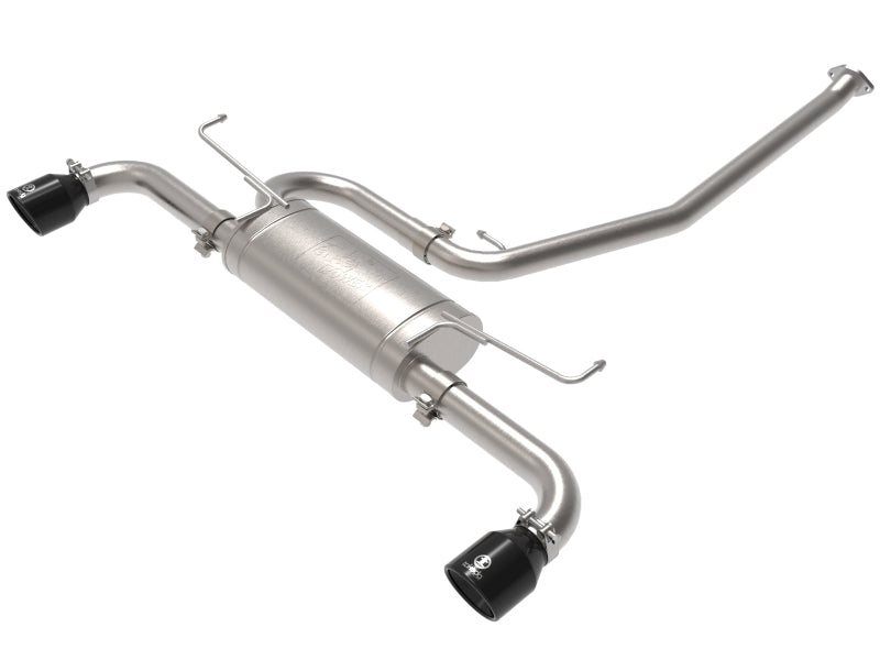 aFe Power Takeda 2-1/4 Inch to 2-1/2 Inch Stainless Steel Cat-Back Exhaust System with Black Tips for Toyota RAV4 2019-2020