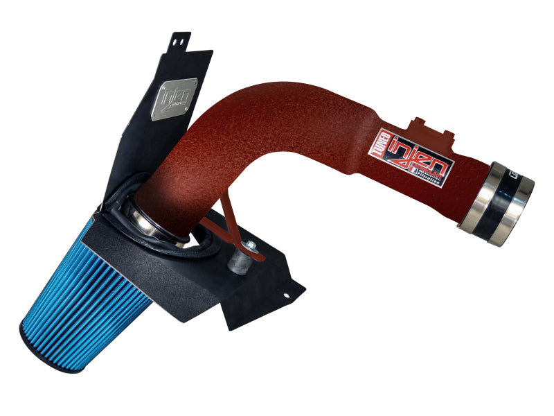 Injen SP1206WR Cold Air Intake System for 2015-2017 Subaru WRX STI, 2.5L Turbo - Wrinkle Red with MegaRam Technology